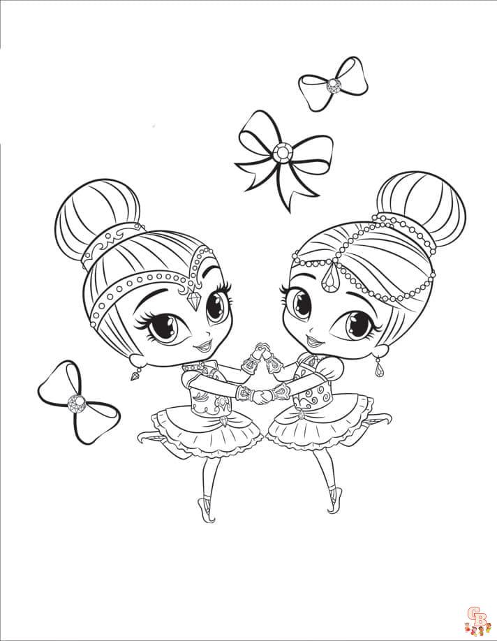 Coloriage Shimmer Et Shine