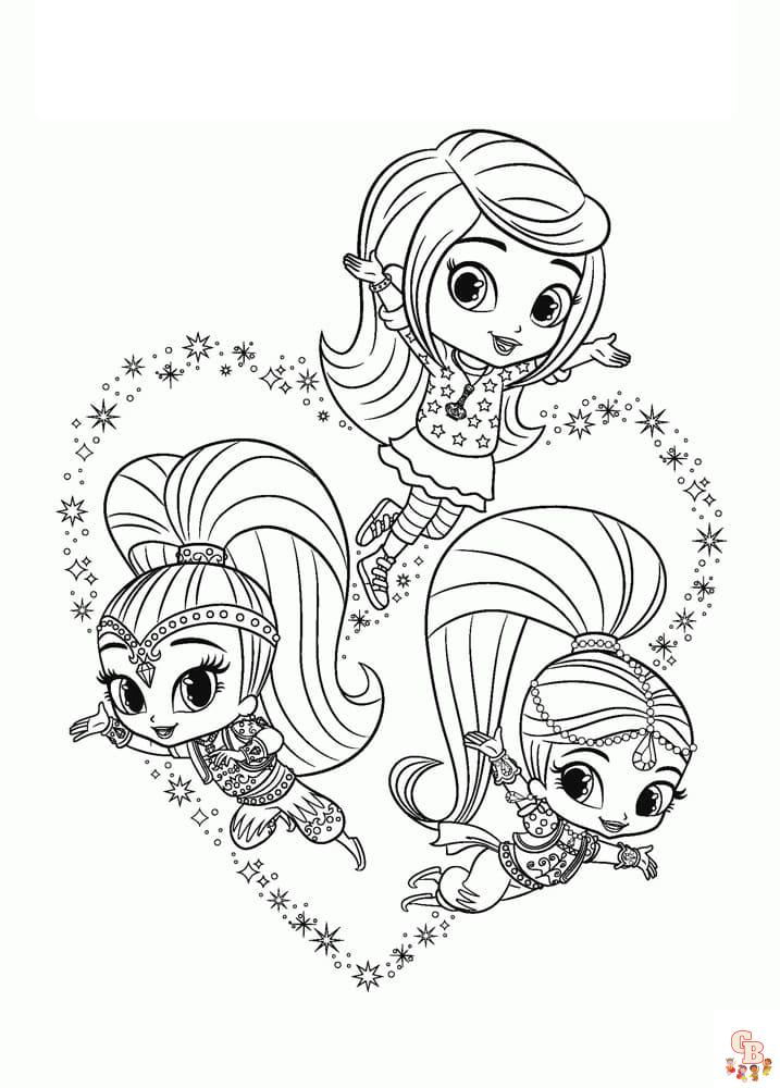 Coloriage Shimmer Et Shine