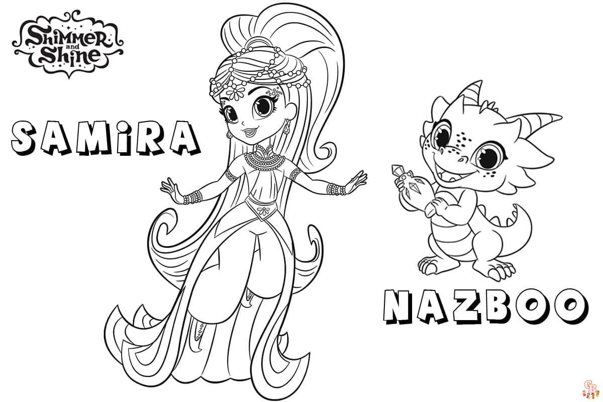 Coloriage Shimmer Et Shine