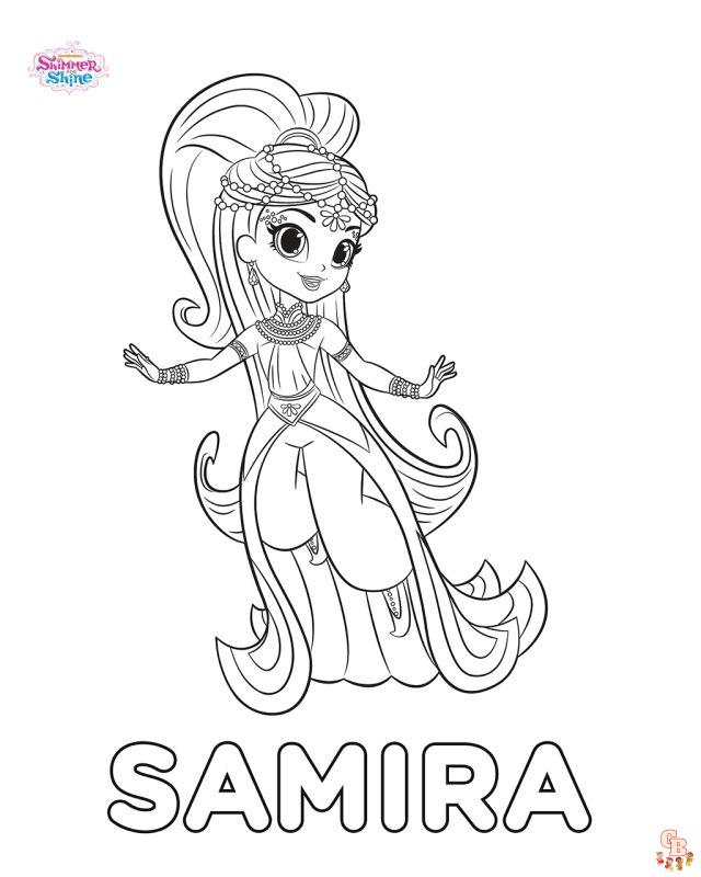 Coloriage Shimmer Et Shine