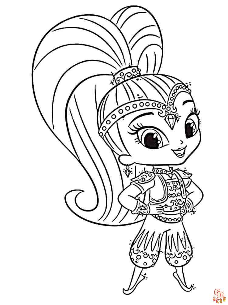 Coloriage Shimmer Et Shine