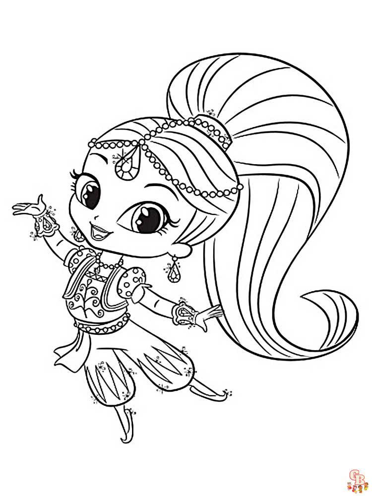 Coloriage Shimmer Et Shine