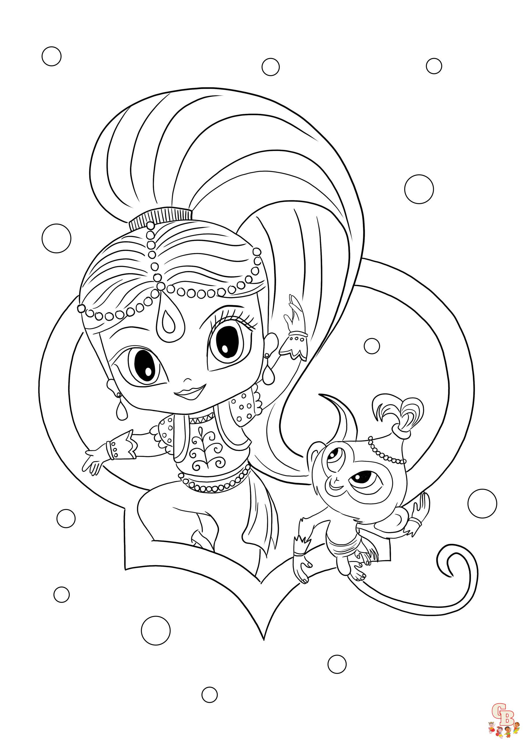 Coloriage Shimmer Et Shine