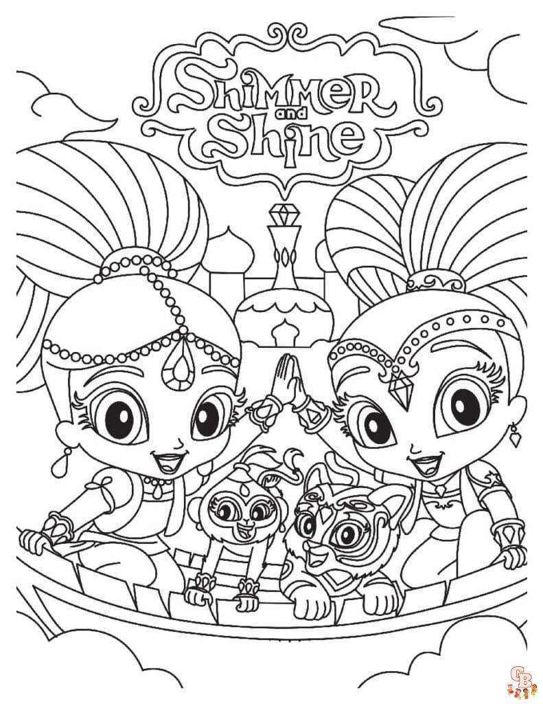 Coloriage Shimmer Et Shine