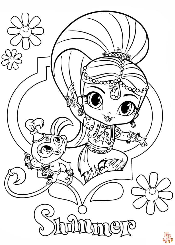 Coloriage Shimmer Et Shine