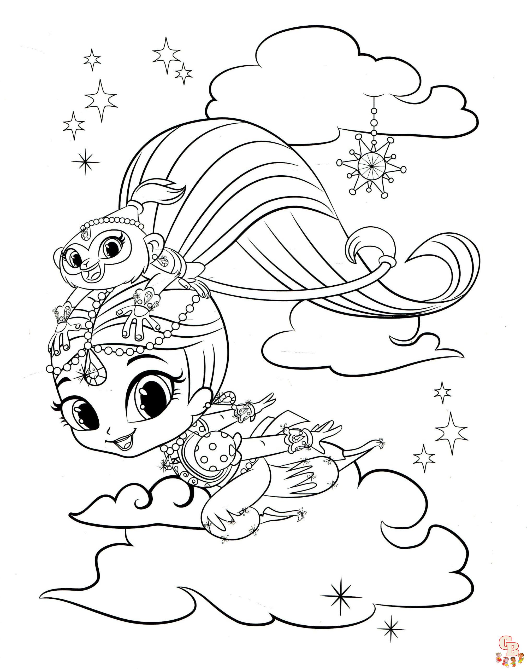 Coloriage Shimmer Et Shine