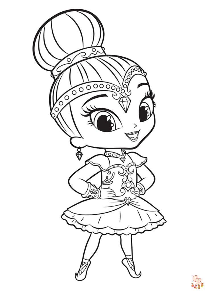 Coloriage Shimmer Et Shine