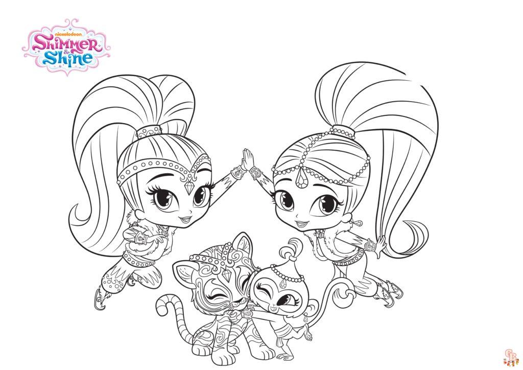 Coloriage Shimmer Et Shine