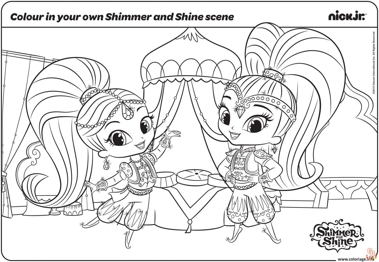 Coloriage Shimmer Et Shine