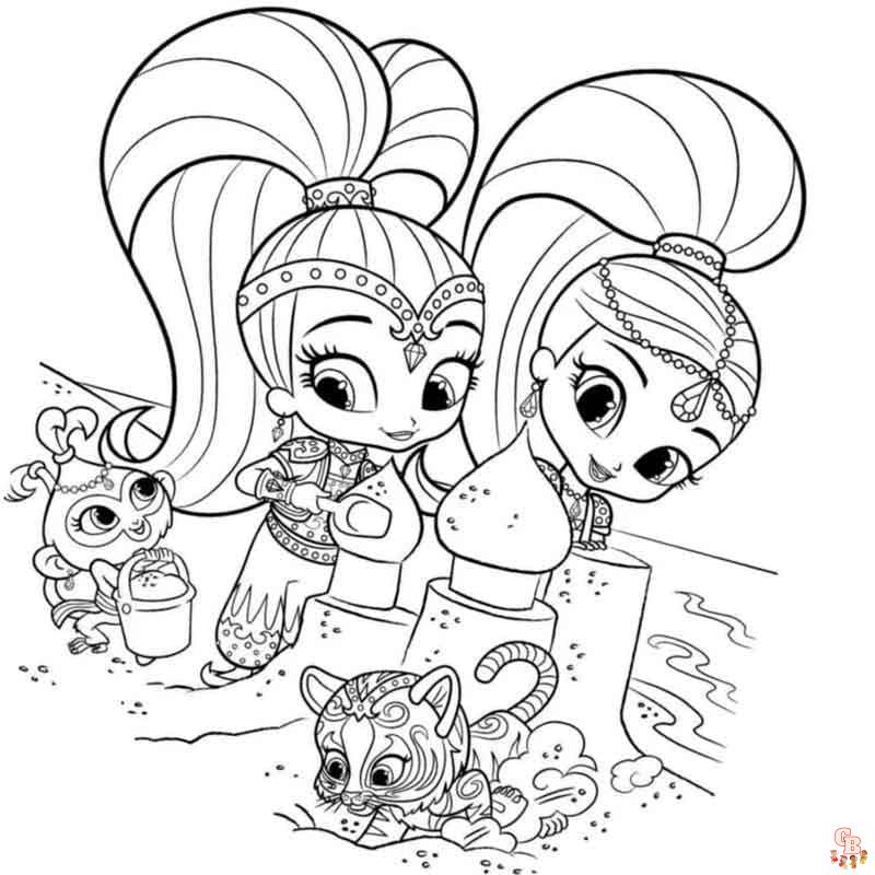 Coloriage Shimmer Et Shine