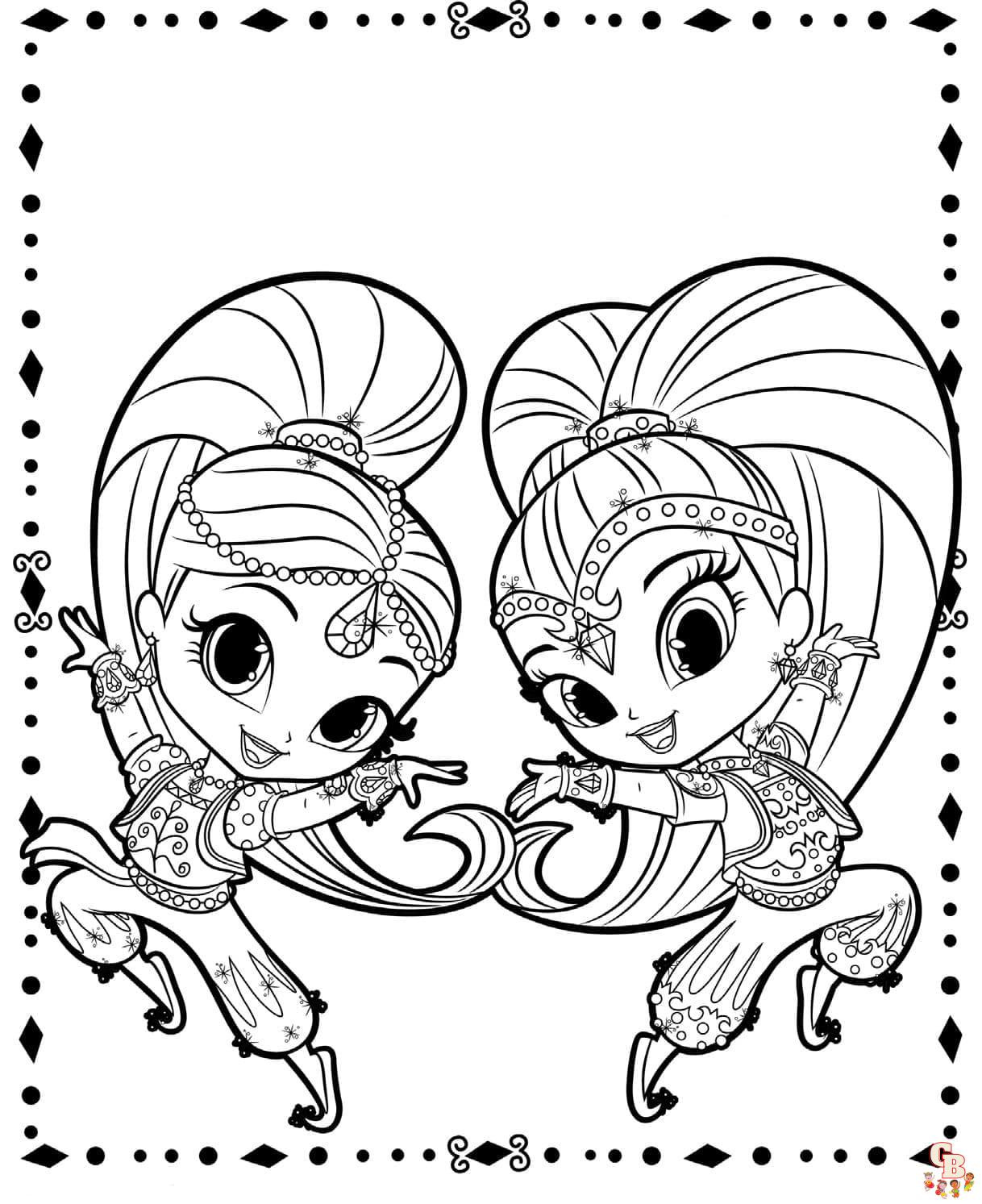 Coloriage Shimmer Et Shine