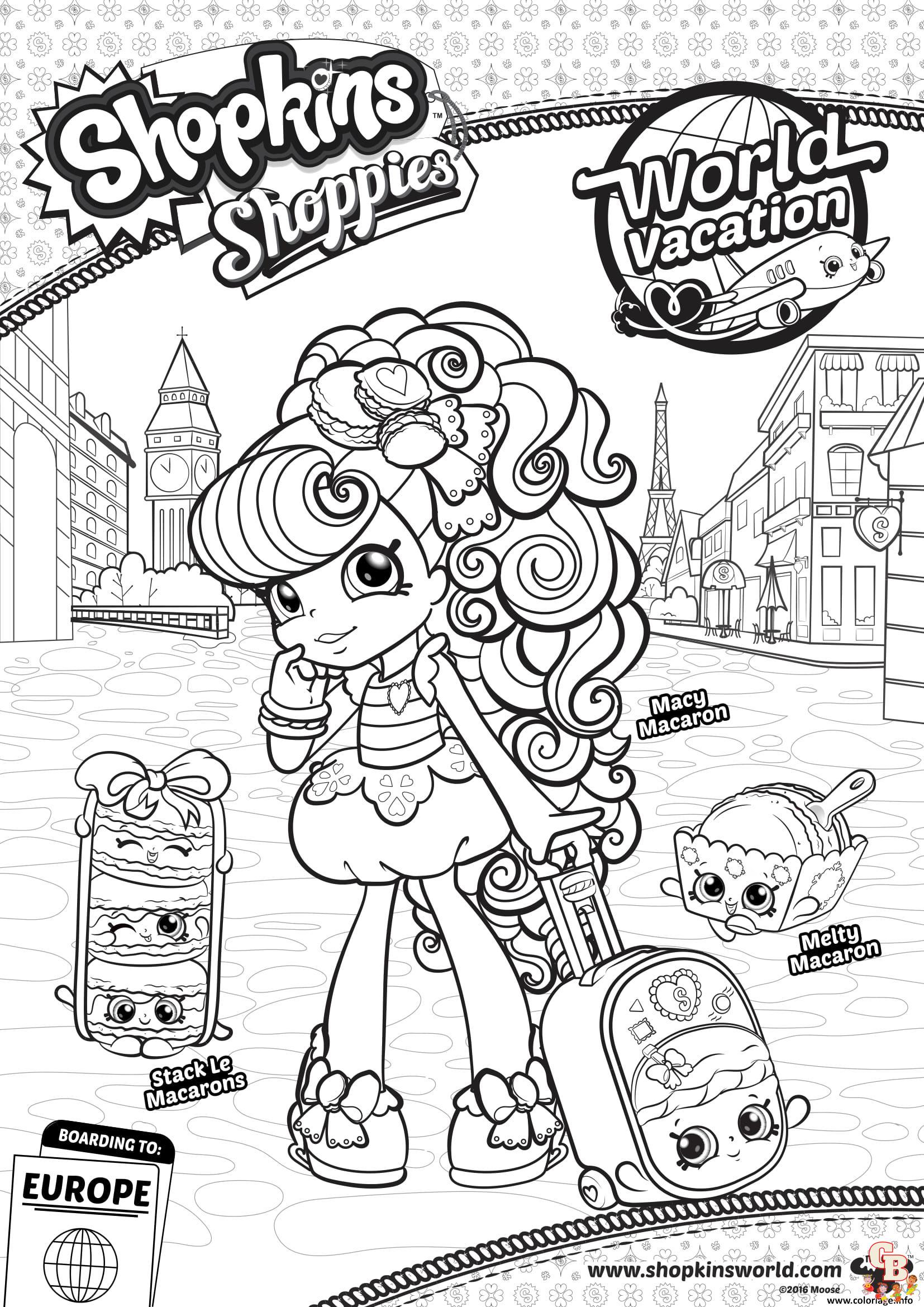 Coloriage Shoppies Dolls