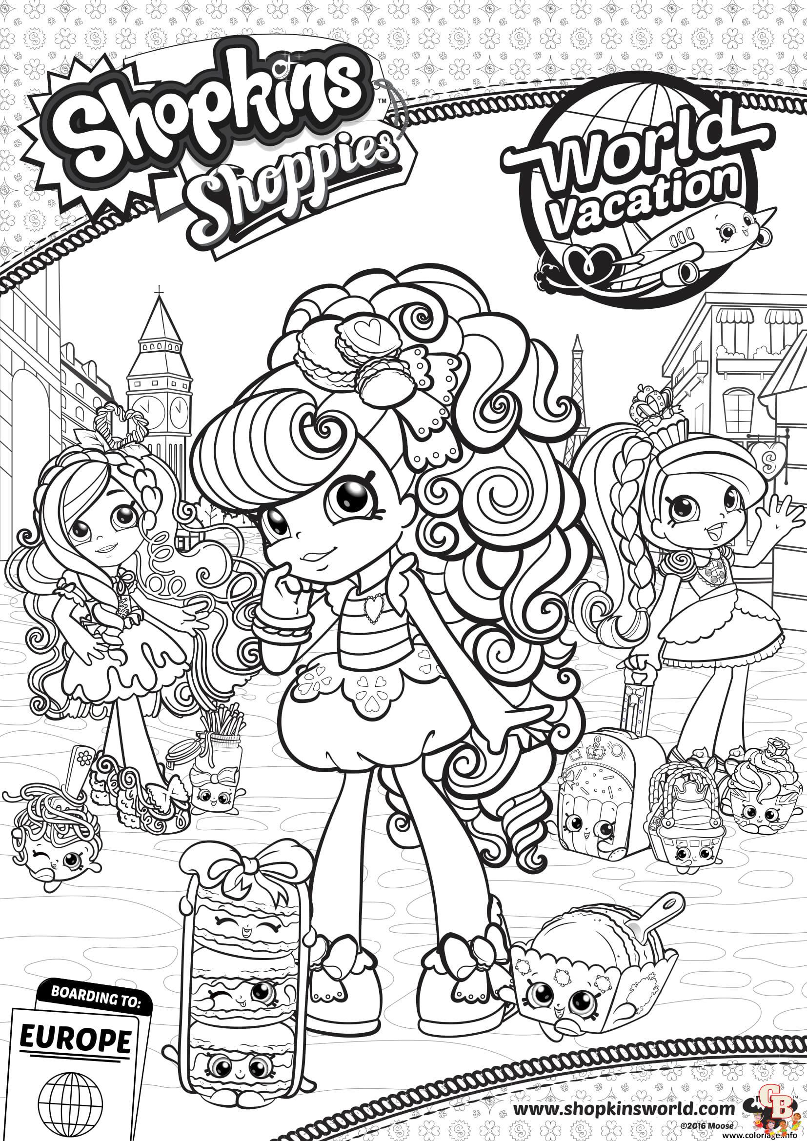 Coloriage Shoppies Dolls