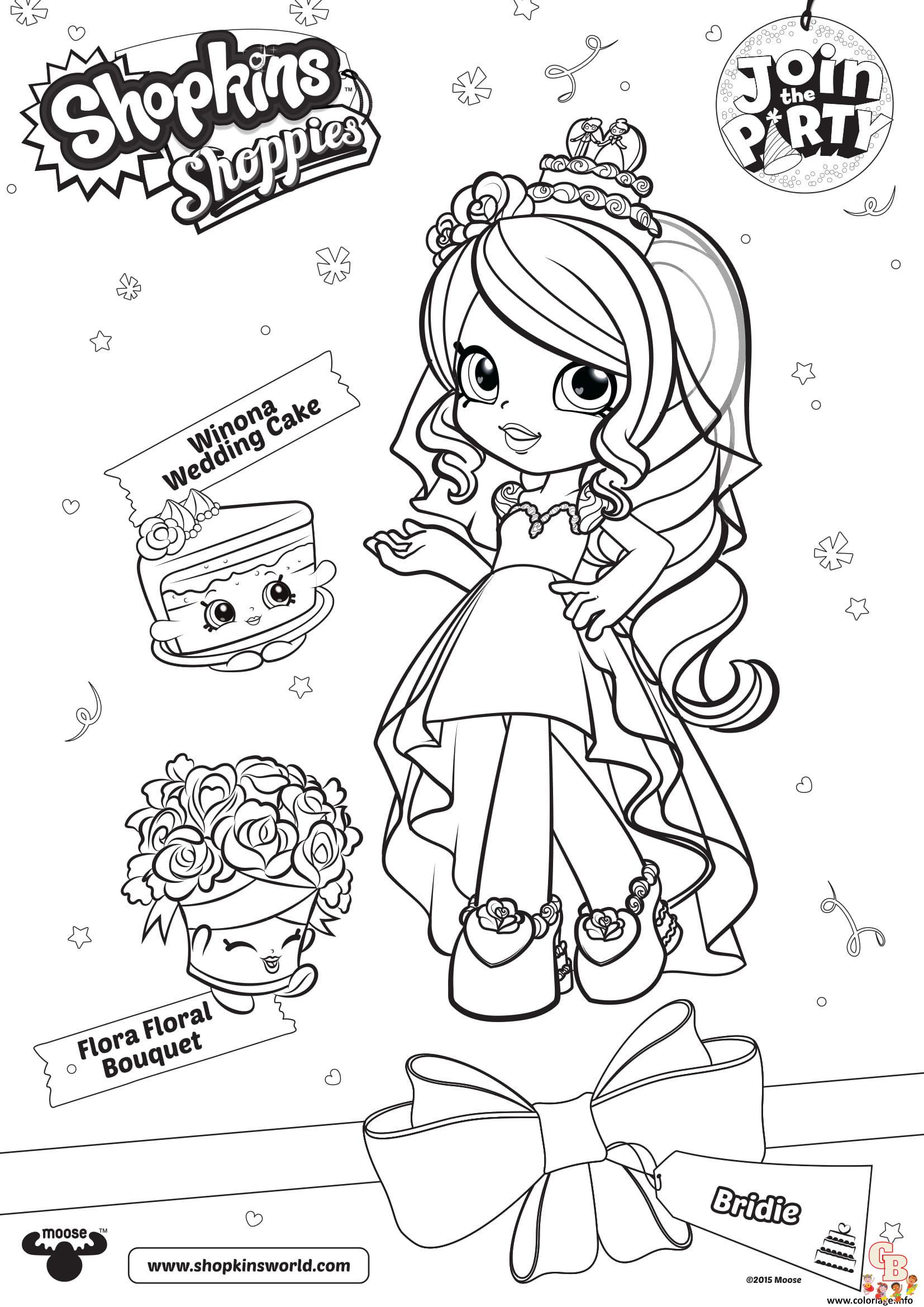 Coloriage Shoppies Dolls