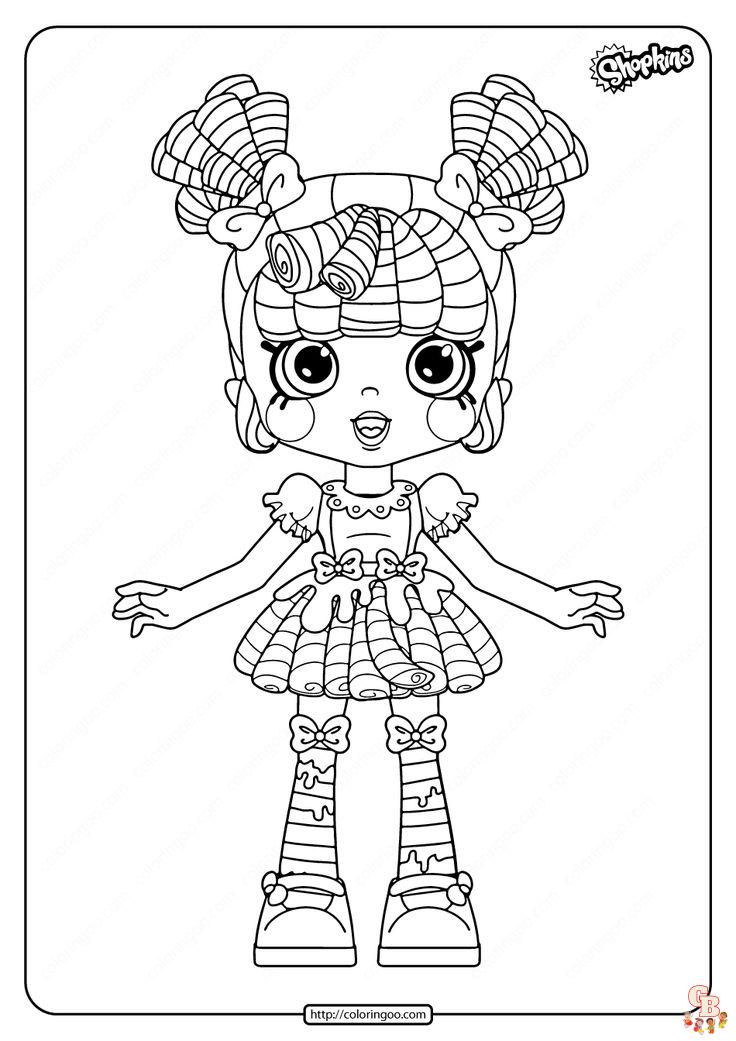 Coloriage Shoppies Dolls