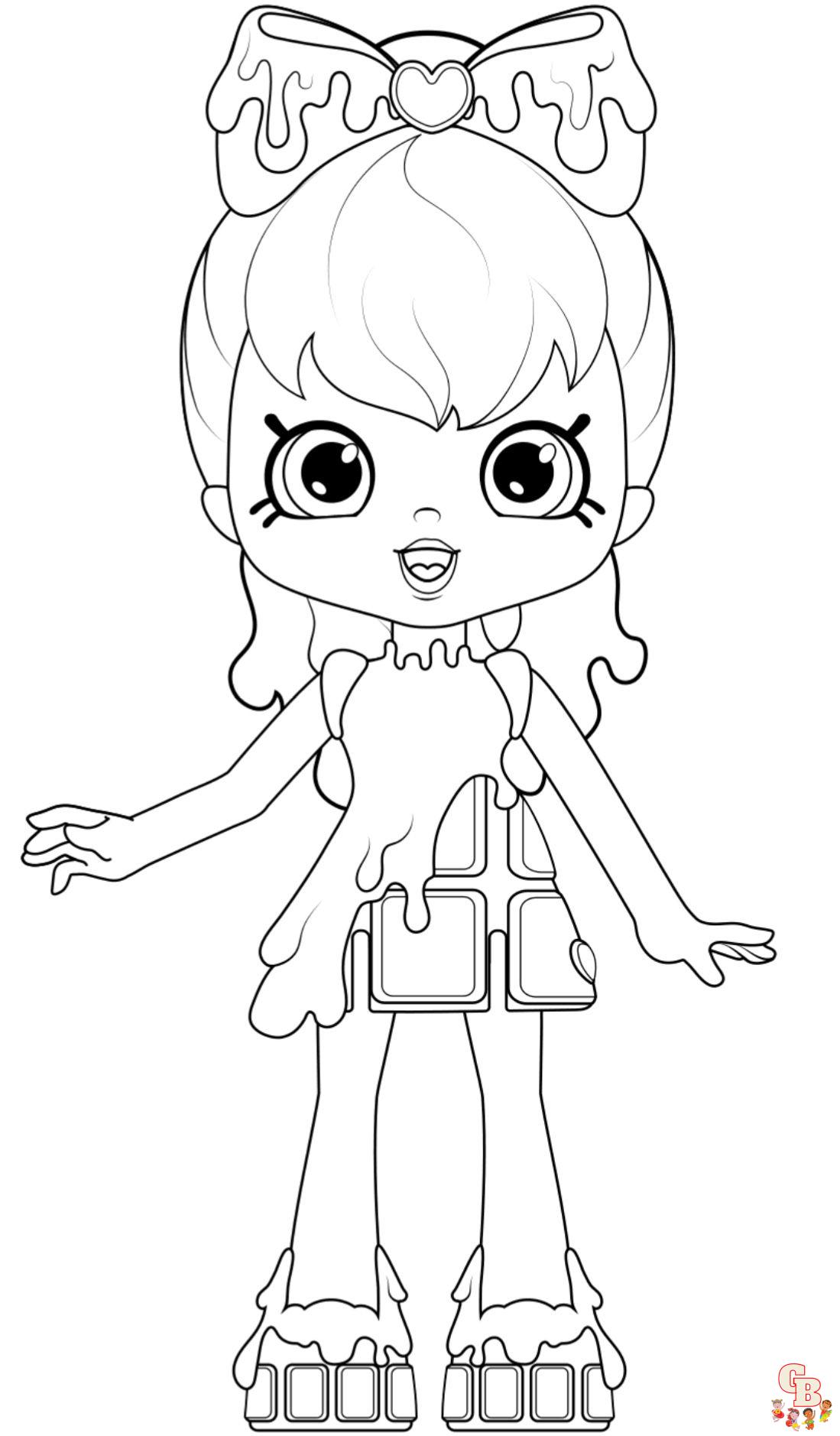 Coloriage Shoppies Dolls