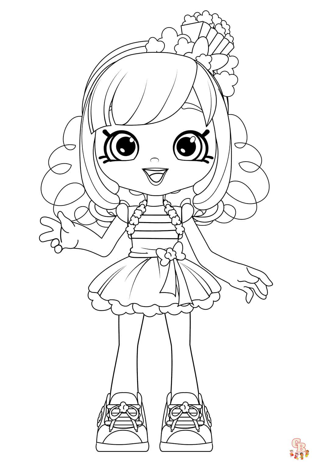 Coloriage Shoppies Dolls