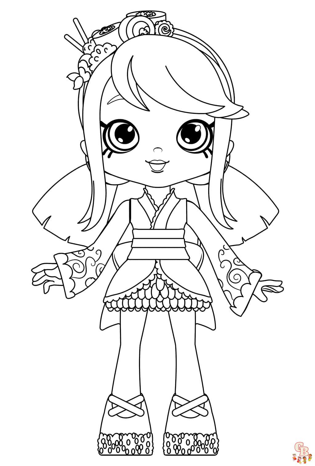 Coloriage Shoppies Dolls