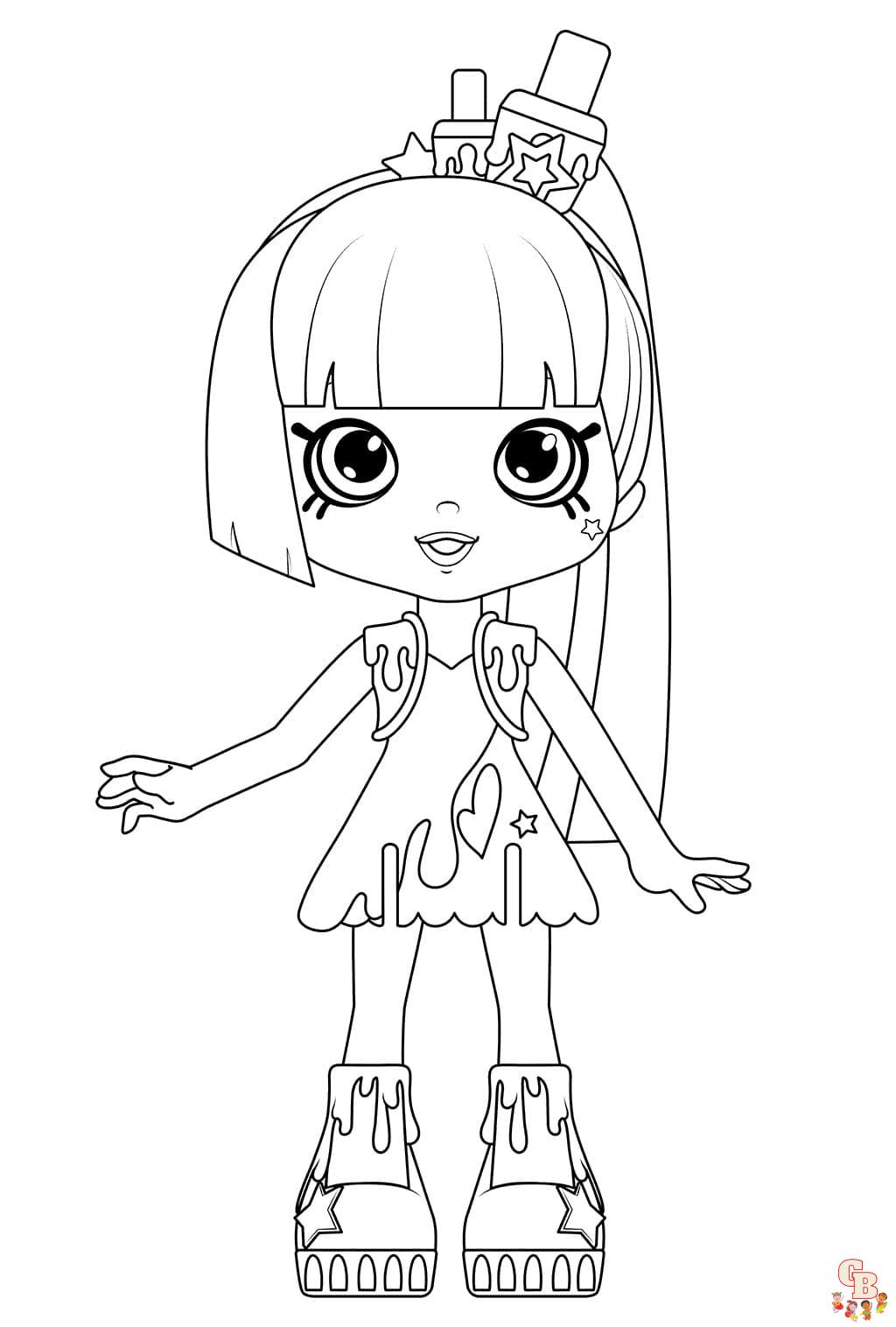 Coloriage Shoppies Dolls