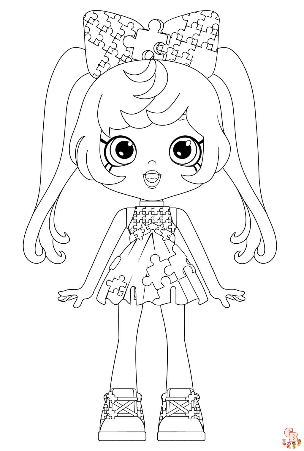 Coloriage Shoppies Dolls