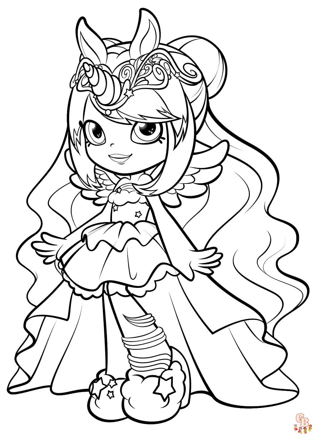 Coloriage Shoppies Dolls