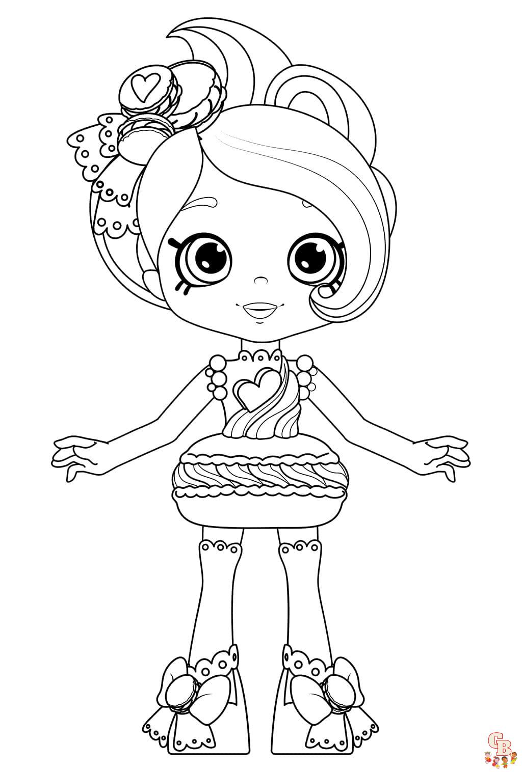 Coloriage Shoppies Dolls