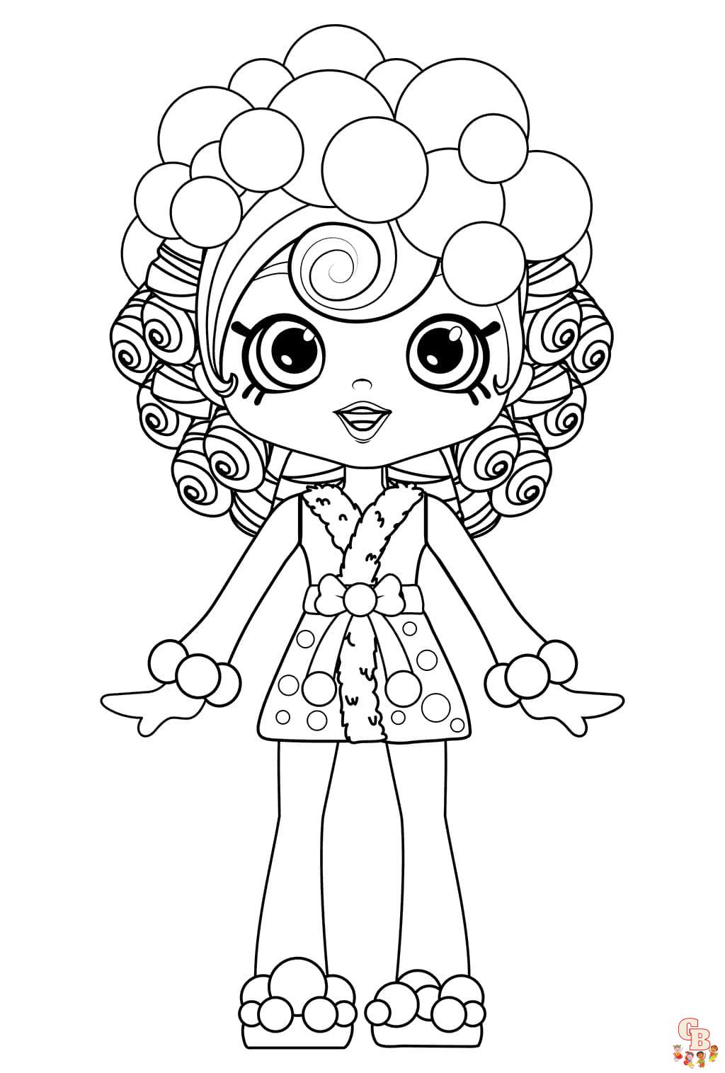 Coloriage Shoppies Dolls