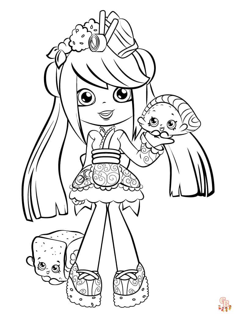 Coloriage Shoppies Dolls