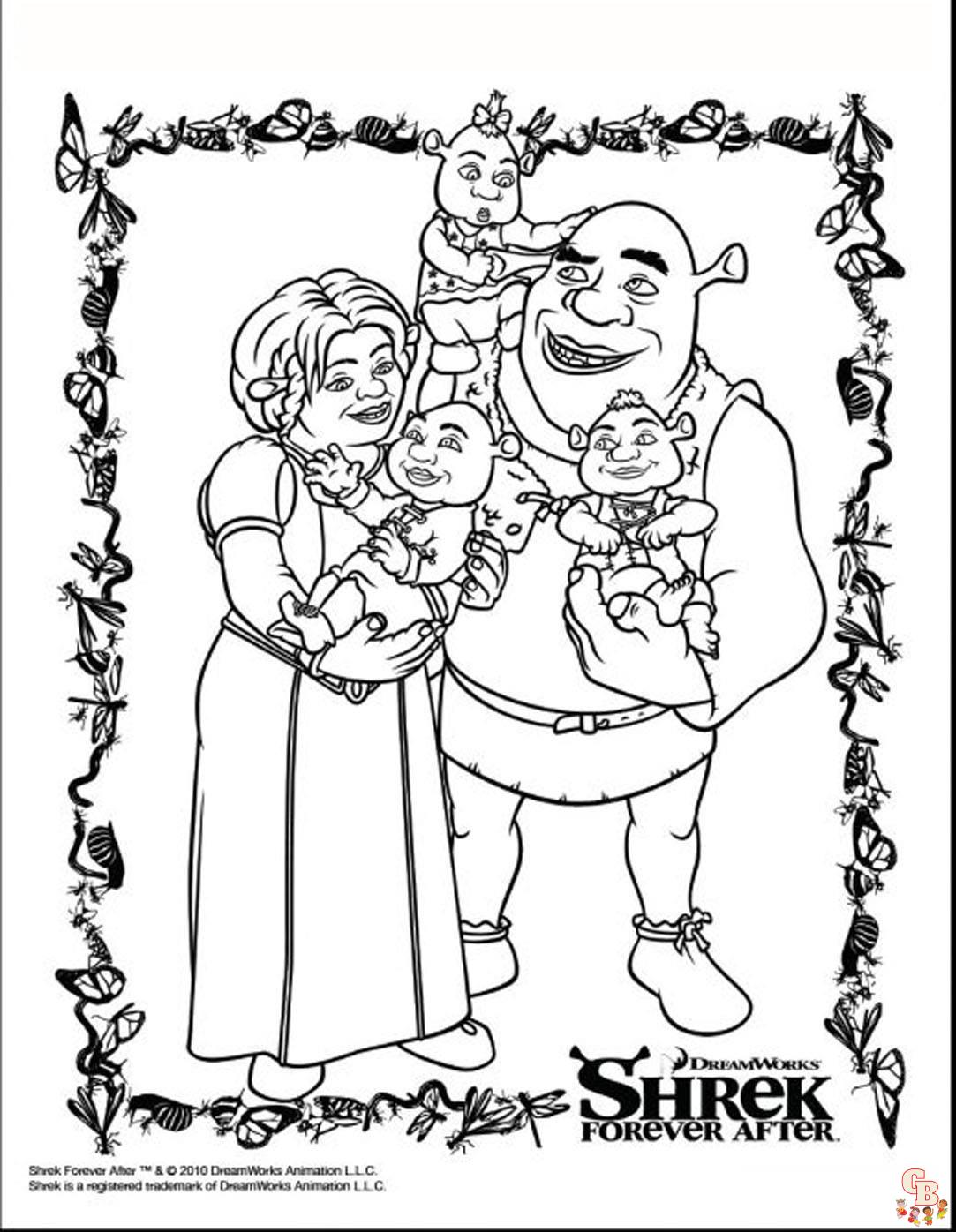 Coloriage Shrek