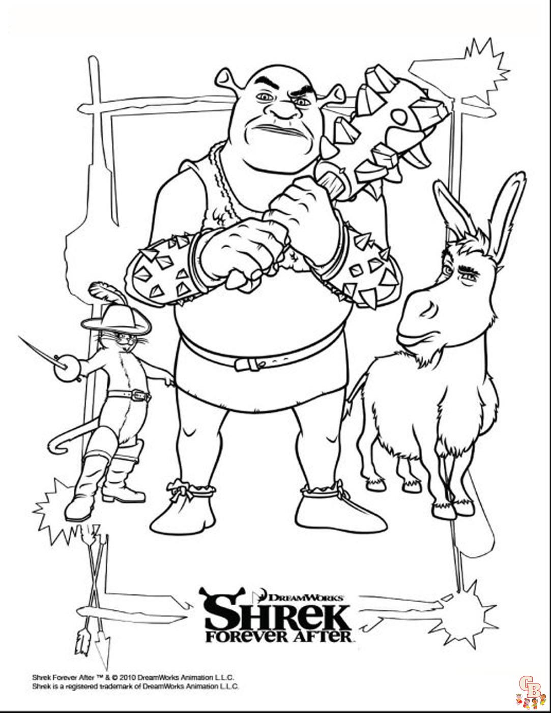 Coloriage Shrek