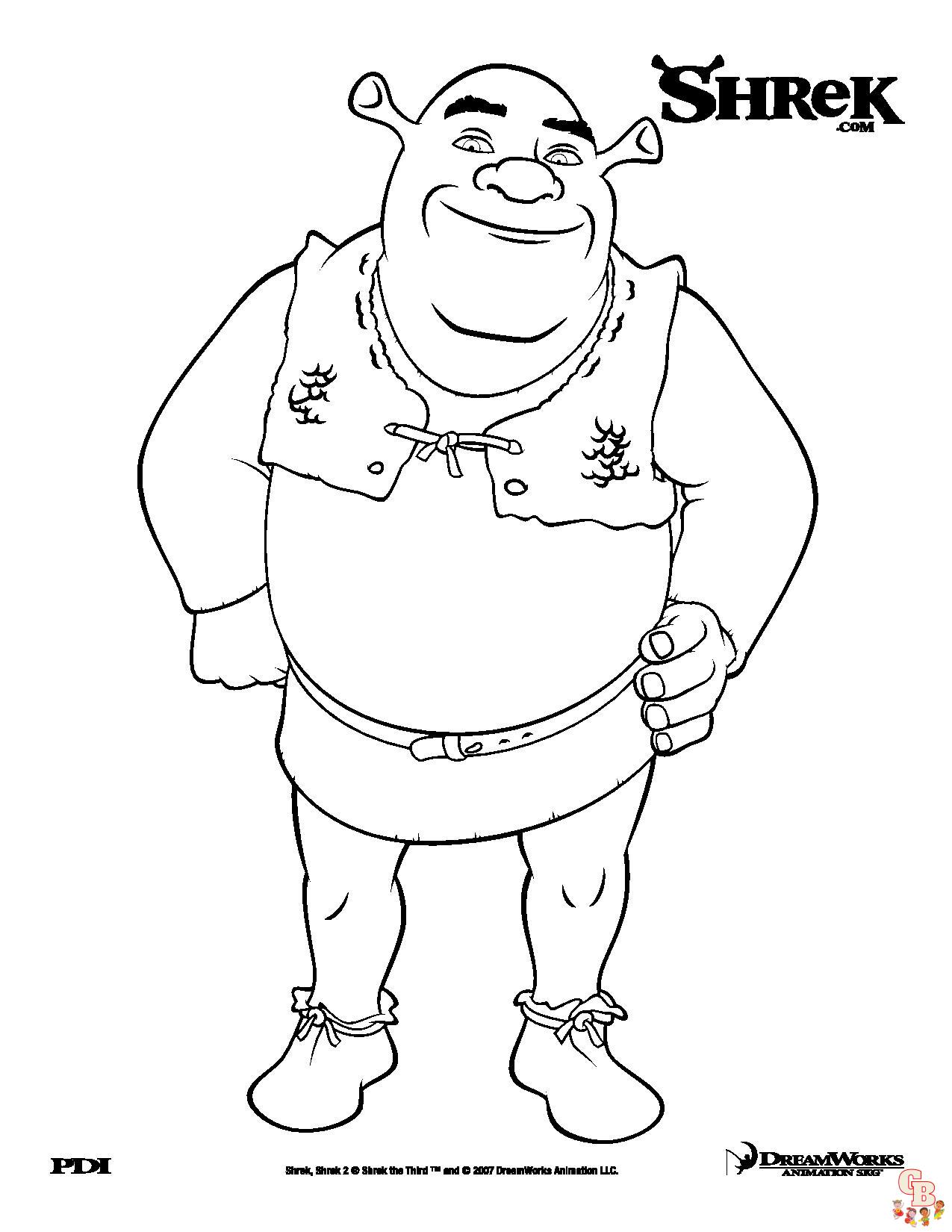 Coloriage Shrek