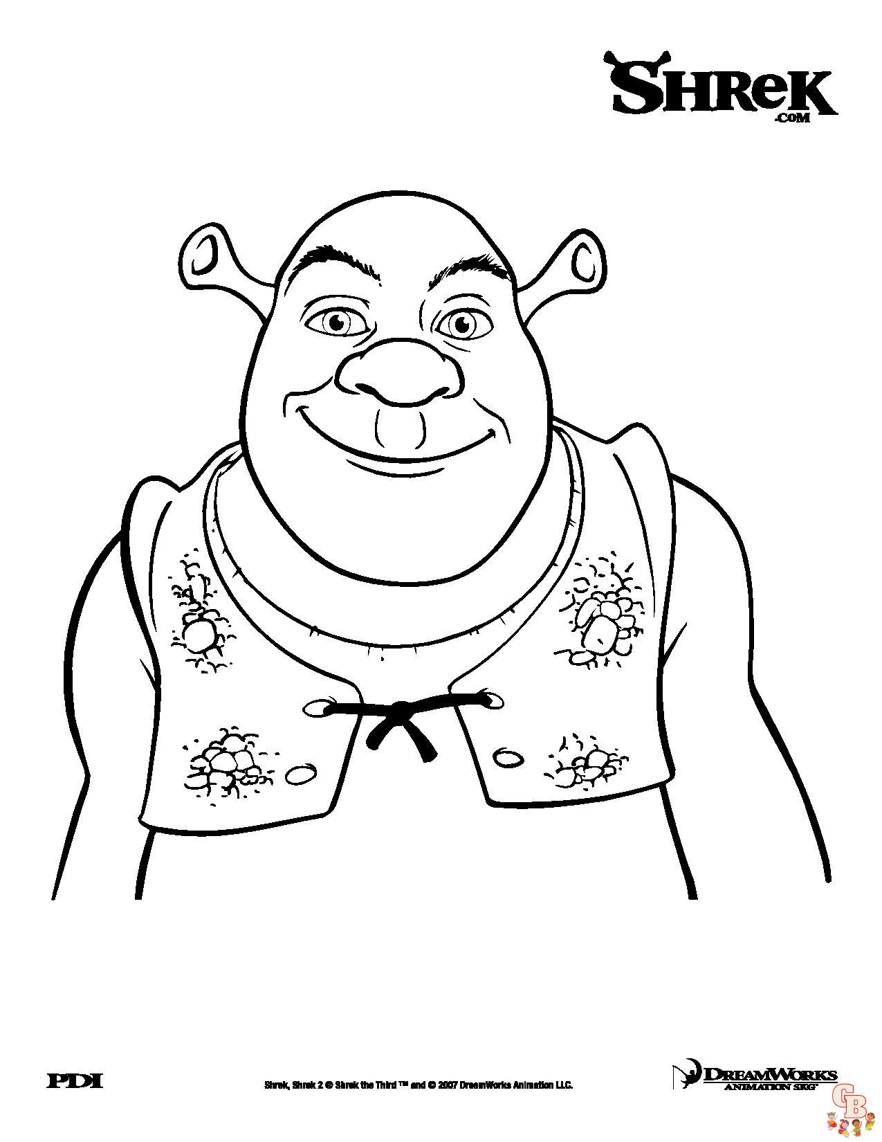 Coloriage Shrek