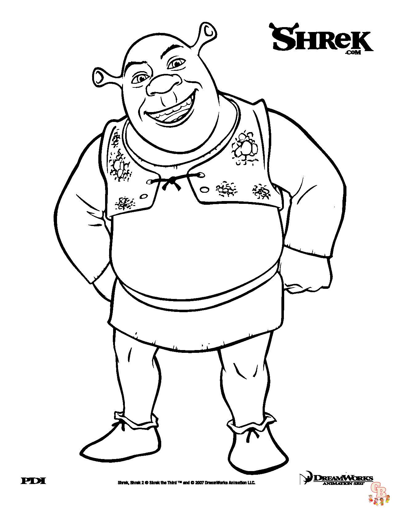 Coloriage Shrek