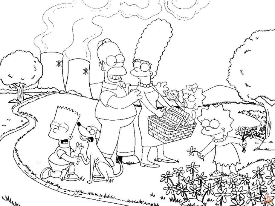 Coloriage Simpson