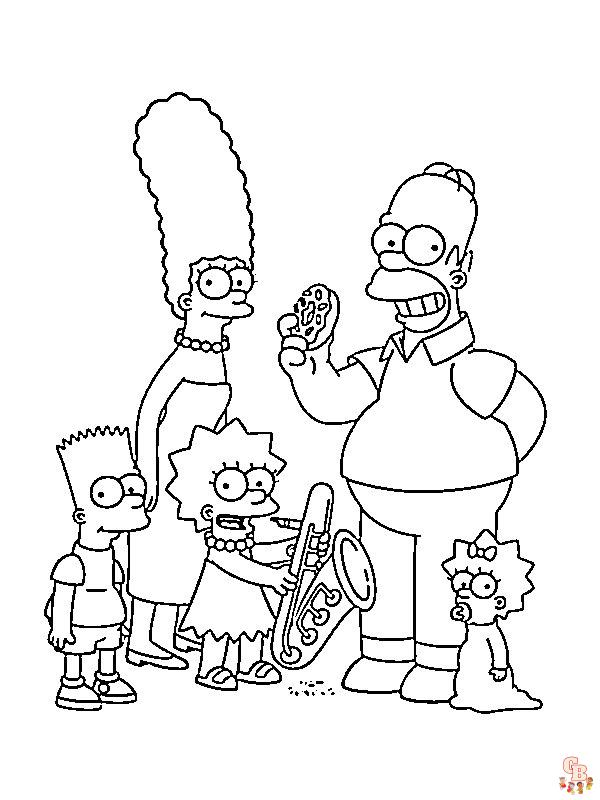 Coloriage Simpson