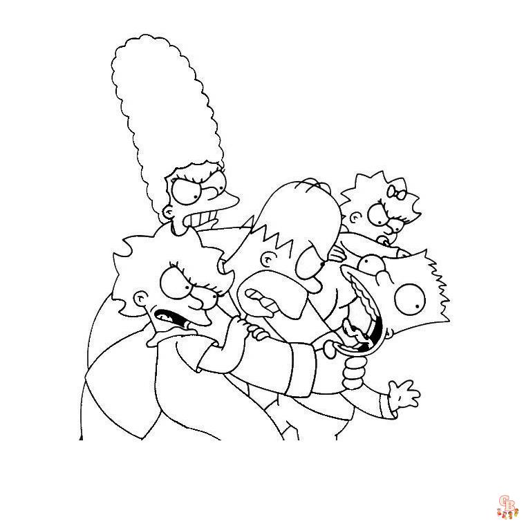 Coloriage Simpson