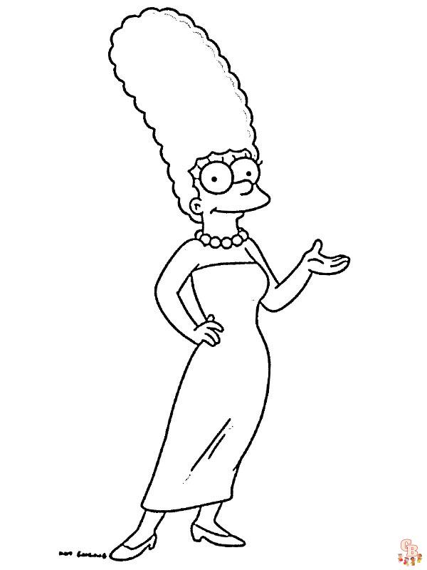 Coloriage Simpson