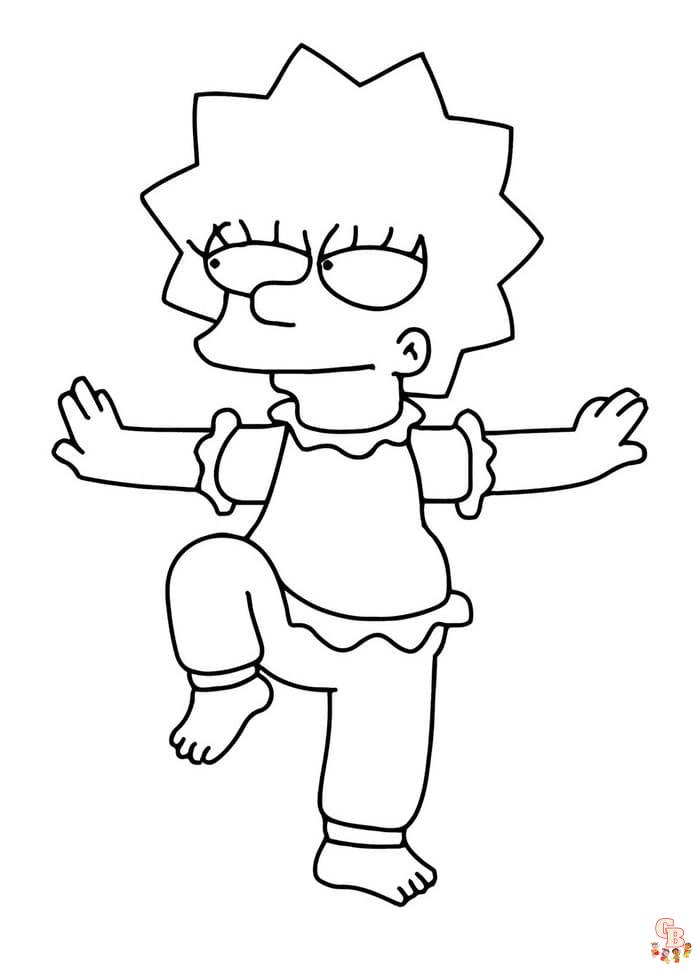 Coloriage Simpson