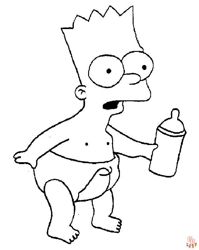 Coloriage Simpson