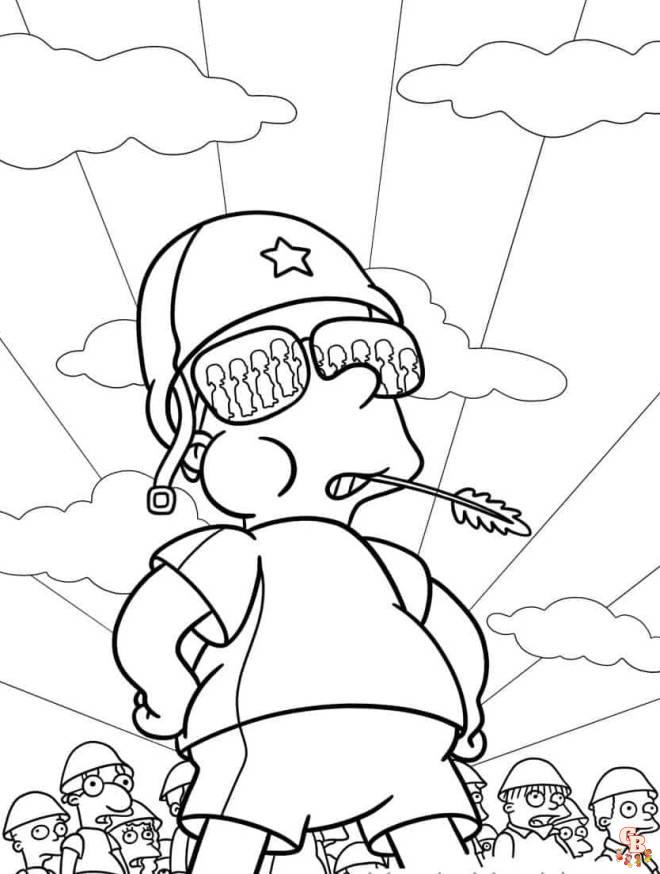 Coloriage Simpson