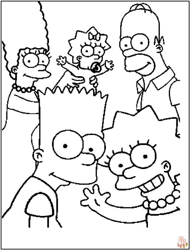 Coloriage Simpson