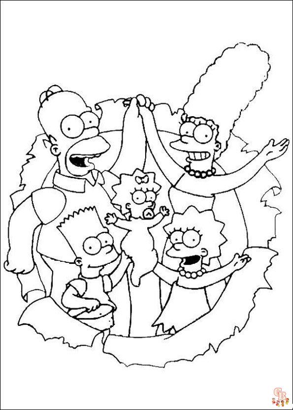 Coloriage Simpson