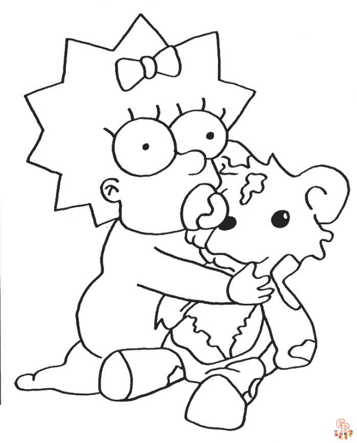 Coloriage Simpson