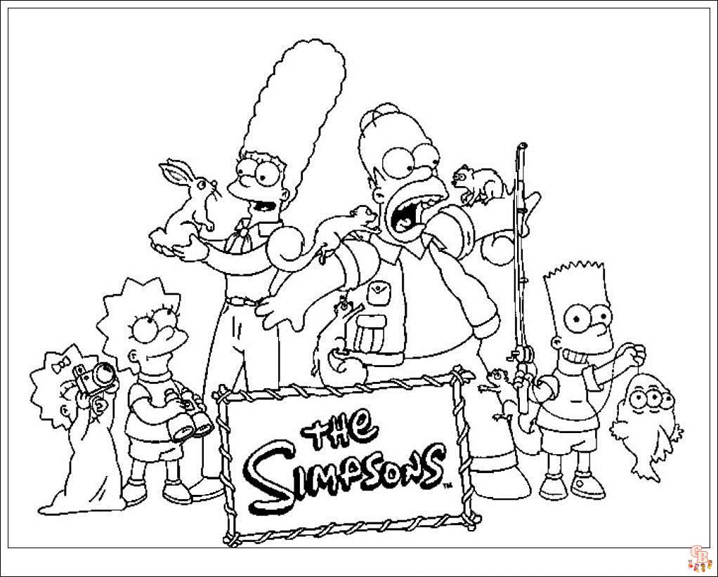 Coloriage Simpson