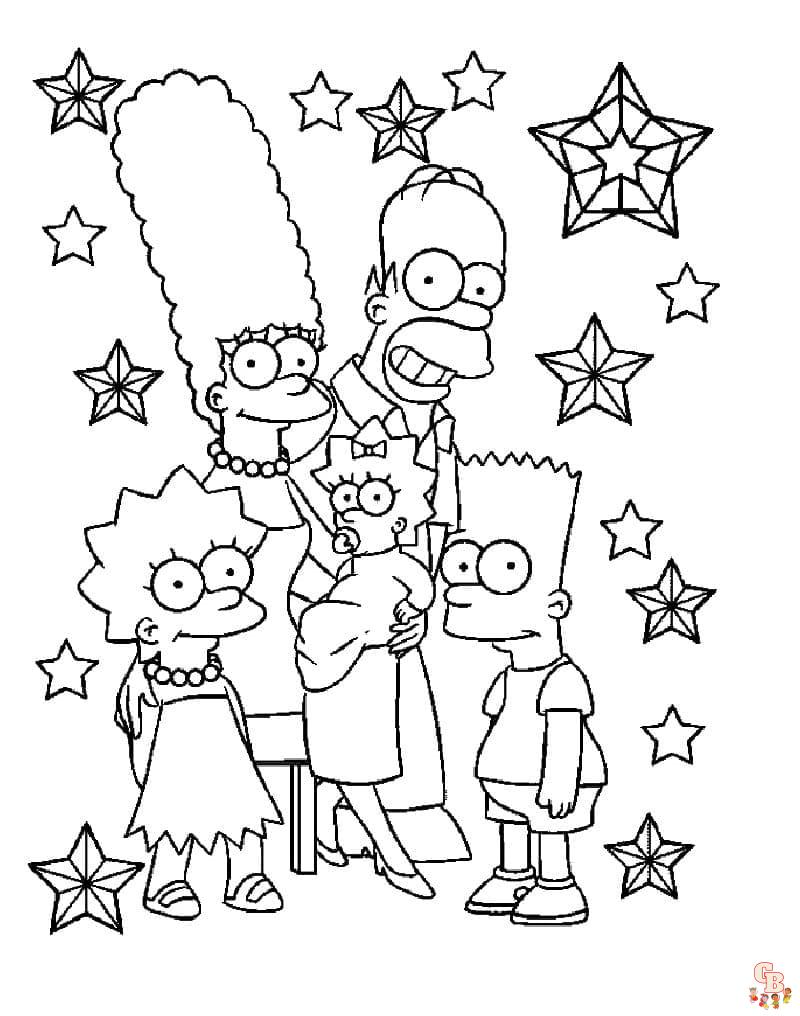 Coloriage Simpson