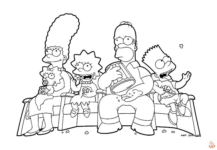 Coloriage Simpson