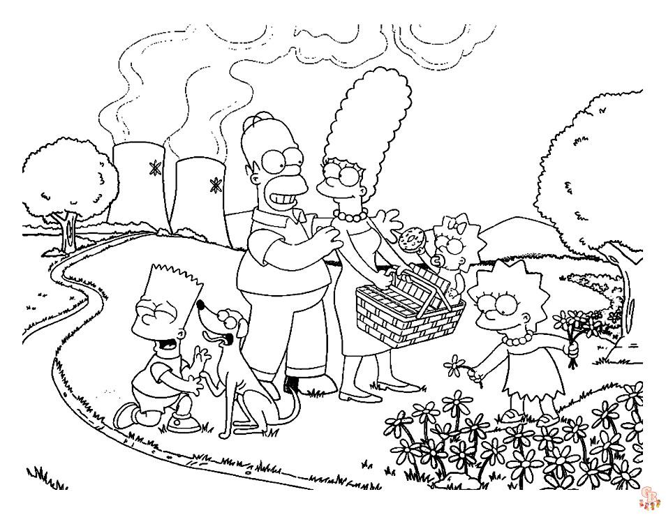 Coloriage Simpson