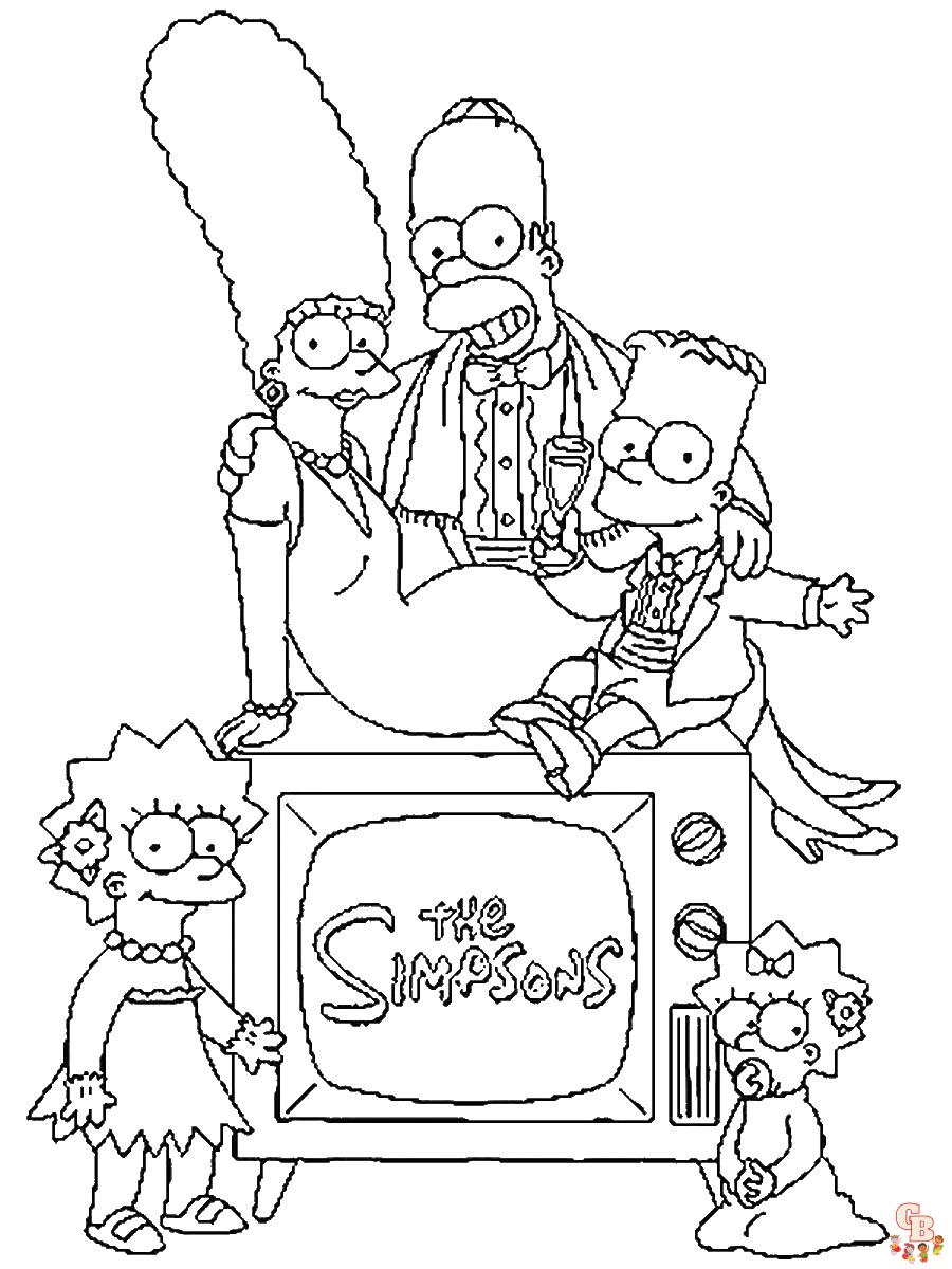 Coloriage Simpson