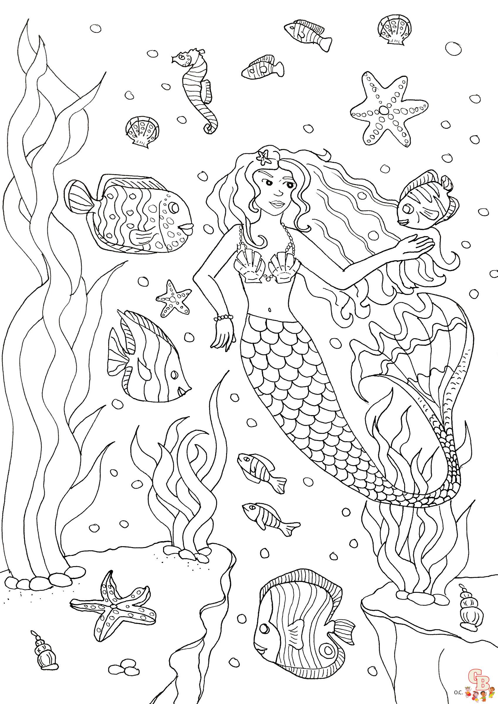 Coloriage Sirenes