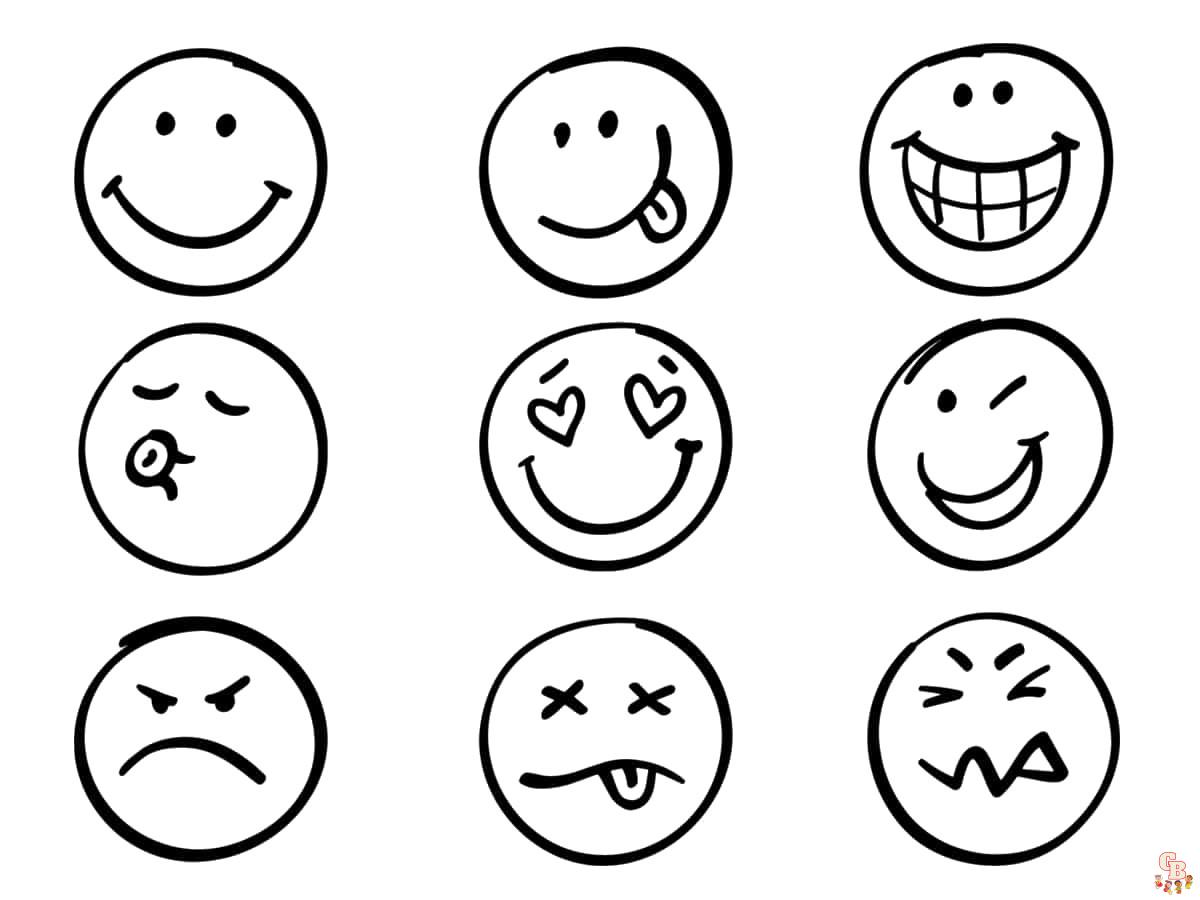 Coloriage Smiley